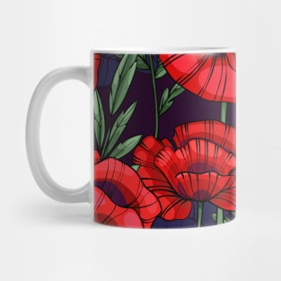 red poppies Mug